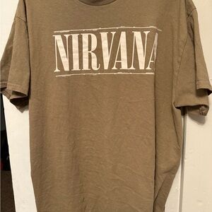 NIRVANA Khaki Short Sleeve Tee
